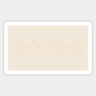 Five Star Peach Fuzz Pantone Color of the Year 2024 Magnet